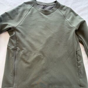 lululemon athletica Olive Green Crew Sweatshirt